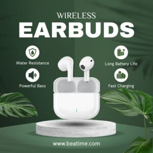 A6 Bluetooth Earphones - Factory-Direct Wireless Earbuds with Noise Cancellation and Custom Logo Options for Bulk Orders