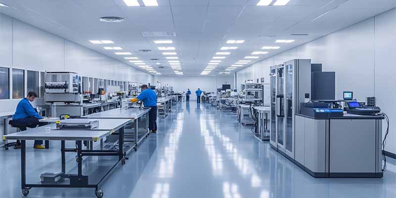 Quality control room where workers inspect products for defects, ensuring each item meets high standards before being shipped globally.